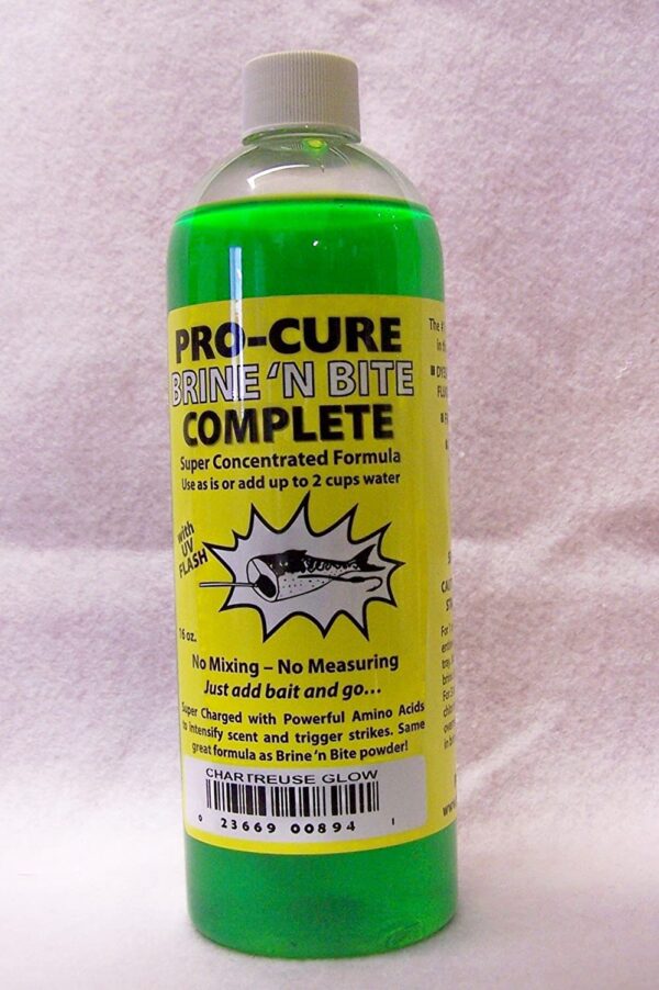 Brine 'N Bite Complete Bait Brine  16 Ounce   Fishing Artificial Bait Soft Plastic Lures - Image 2