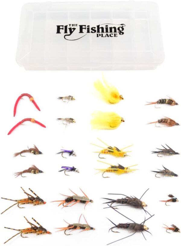 Trout Fly Assortment Essential Bead Head a Dry Flies Nymphs Fly Fishing Flies Kit