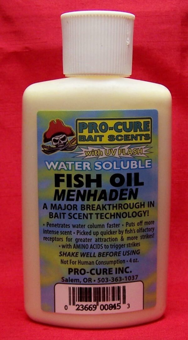 Menhaden Water Soluble Fish Oil  4 Ounce Fishing Artificial Bait Soft Plastic Lures - Image 2