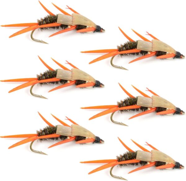 Double Bead Peacock Stonefly Nymph with Ambe Dry Flies Nymphs Fly Fishing Flies Kit
