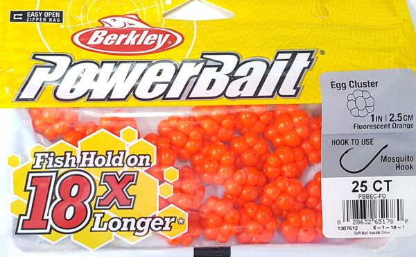 PowerBait Trout/Steelhead Egg Clusters  Soft  Fishing Artificial Bait Soft Plastic Lures