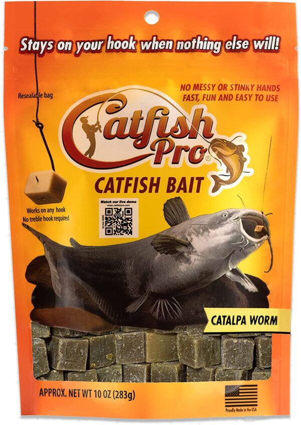 Catalpa Worm Catfish Bait Catches Blues Chann Fishing Artificial Bait Soft Plastic Lures