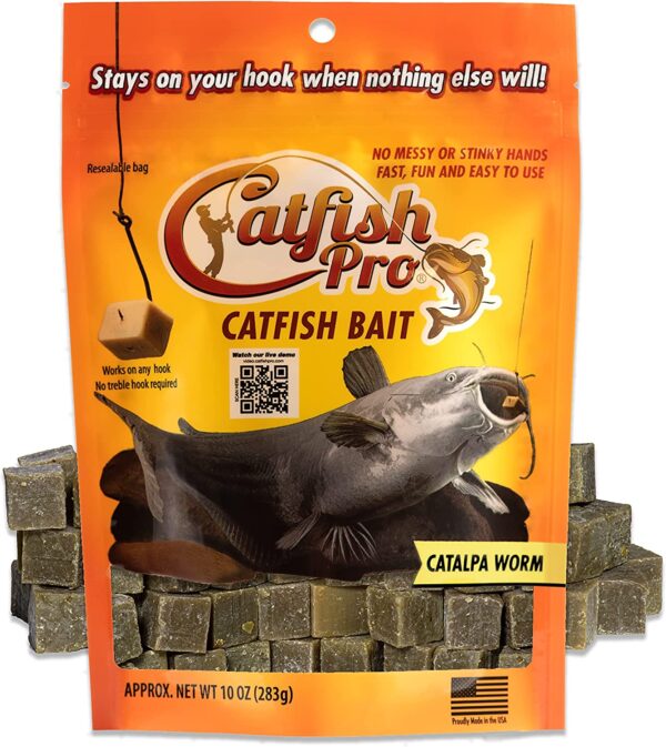 Catalpa Worm Catfish Bait Catches Blues Chann Fishing Artificial Bait Soft Plastic Lures - Image 5