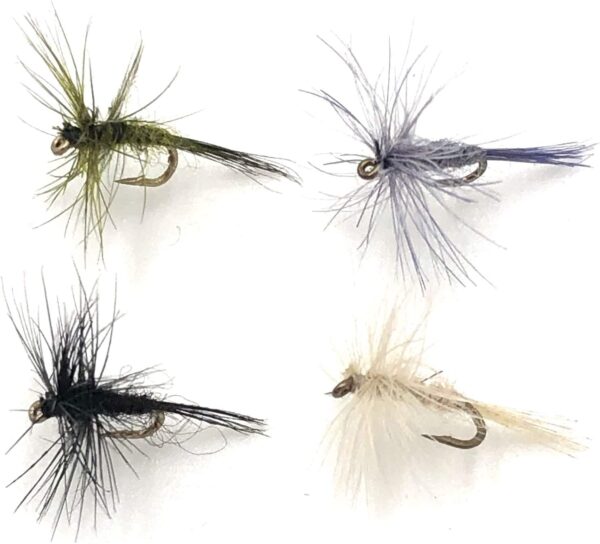 Fly Fishing Flies Dry Midge Assortment 32  Dry Flies Nymphs Fly Fishing Flies Kit
