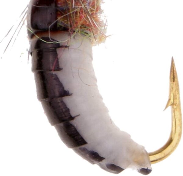 6pcs Fly Fishing Flies Brown Scud 1.4cm Dry Flies Nymphs Fly Fishing Flies Kit - Image 2