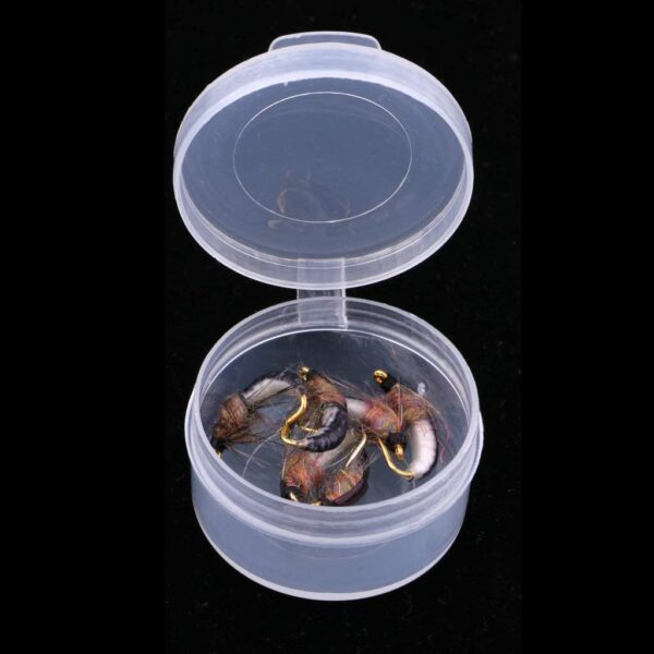 6pcs Fly Fishing Flies Brown Scud 1.4cm Dry Flies Nymphs Fly Fishing Flies Kit - Image 4