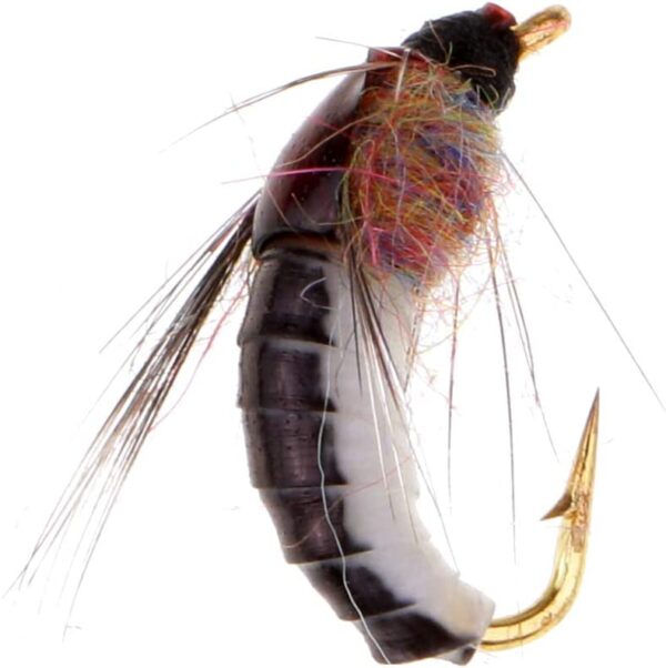 6pcs Fly Fishing Flies Brown Scud 1.4cm Dry Flies Nymphs Fly Fishing Flies Kit - Image 5