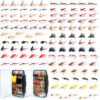 Maxcatch 120 pcs Fly Fishing Flies Kit Handm Dry Flies Nymphs Fly Fishing Flies Kit