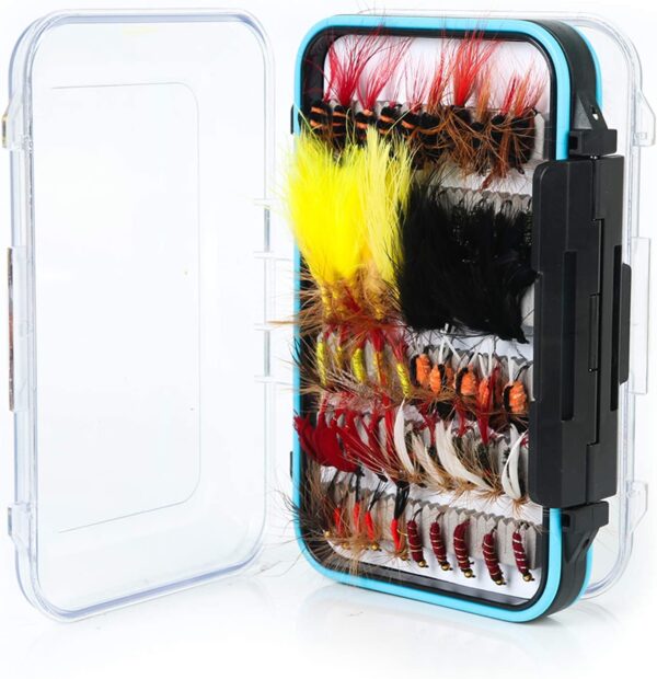 Maxcatch 120 pcs Fly Fishing Flies Kit Handm Dry Flies Nymphs Fly Fishing Flies Kit - Image 3