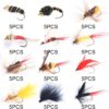 Maxcatch 120 pcs Fly Fishing Flies Kit Handm Dry Flies Nymphs Fly Fishing Flies Kit - Image 4