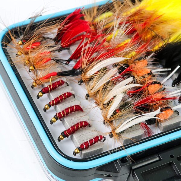 Maxcatch 120 pcs Fly Fishing Flies Kit Handm Dry Flies Nymphs Fly Fishing Flies Kit - Image 8