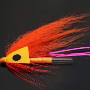 24 pcs/lot Orange Feather Tube Fly Streamer  Dry Flies Nymphs Fly Fishing Flies Kit