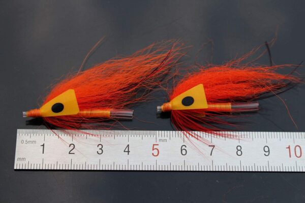 24 pcs/lot Orange Feather Tube Fly Streamer  Dry Flies Nymphs Fly Fishing Flies Kit - Image 3