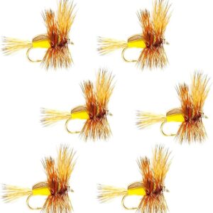 Yellow Humpy Classic Trout Dry Fly Fishing F Dry Flies Nymphs Fly Fishing Flies Kit