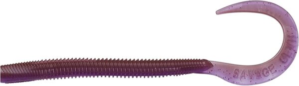 Razorback Worm 8 Brown and Purple Laminate 8 Fishing Artificial Bait Soft Plastic Lures"