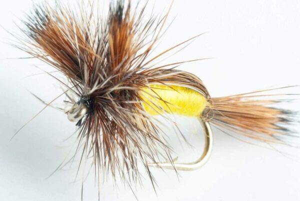 Humpy Dry Fly  6-Pack (Yellow) Dry Flies Nymphs Fly Fishing Flies Kit