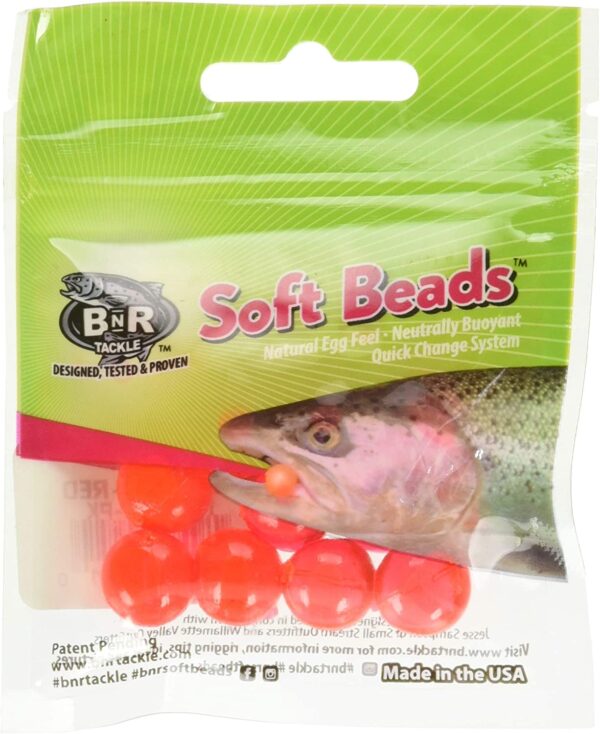 Soft Beads Red 14mm Artificial Fishing Bait Fishing Artificial Bait Soft Plastic Lures