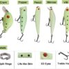 Night Glow Fishing Lure Bait Kit - 5/10pcs No Fishing Artificial Bait Soft Plastic Lures - Image 3