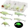 Night Glow Fishing Lure Bait Kit - 5/10pcs No Fishing Artificial Bait Soft Plastic Lures - Image 5