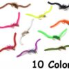 Fishing Lures 10PCS San Juan Worm Brass Be Dry Flies Nymphs Fly Fishing Flies Kit - Image 4