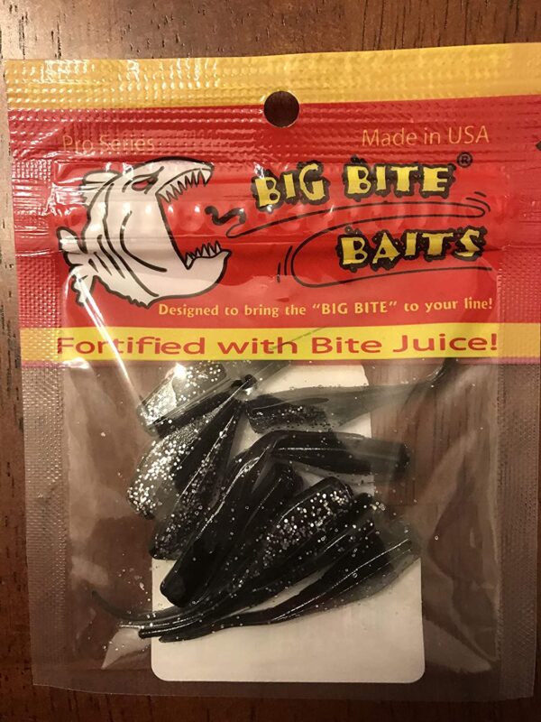 2MNR-21 Crappie Minnr Fishing Bait  Black Spa Fishing Artificial Bait Soft Plastic Lures