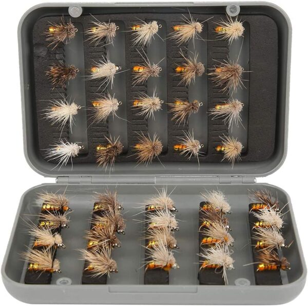 Fly Fishing Lure  Fly Lure with Hook  ABS 40 Dry Flies Nymphs Fly Fishing Flies Kit - Image 6