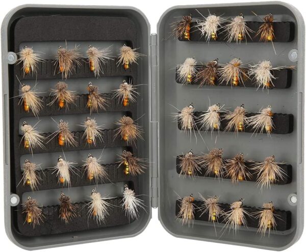 Fly Fishing Lure  Fly Lure with Hook  ABS 40 Dry Flies Nymphs Fly Fishing Flies Kit - Image 4