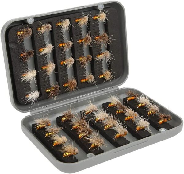 Fly Fishing Lure  Fly Lure with Hook  ABS 40 Dry Flies Nymphs Fly Fishing Flies Kit - Image 3