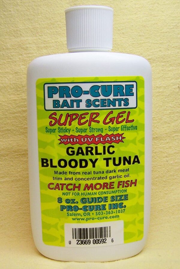 Garlic Bloody Tuna Super Gel  8 Ounce Fishing Artificial Bait Soft Plastic Lures - Image 2