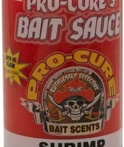 Shrimp Bait Sauce  4 Ounce  Red Fishing Artificial Bait Soft Plastic Lures
