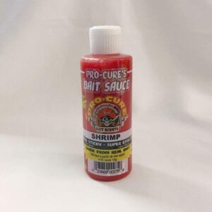 Shrimp Bait Sauce  4 Ounce  Red Fishing Artificial Bait Soft Plastic Lures