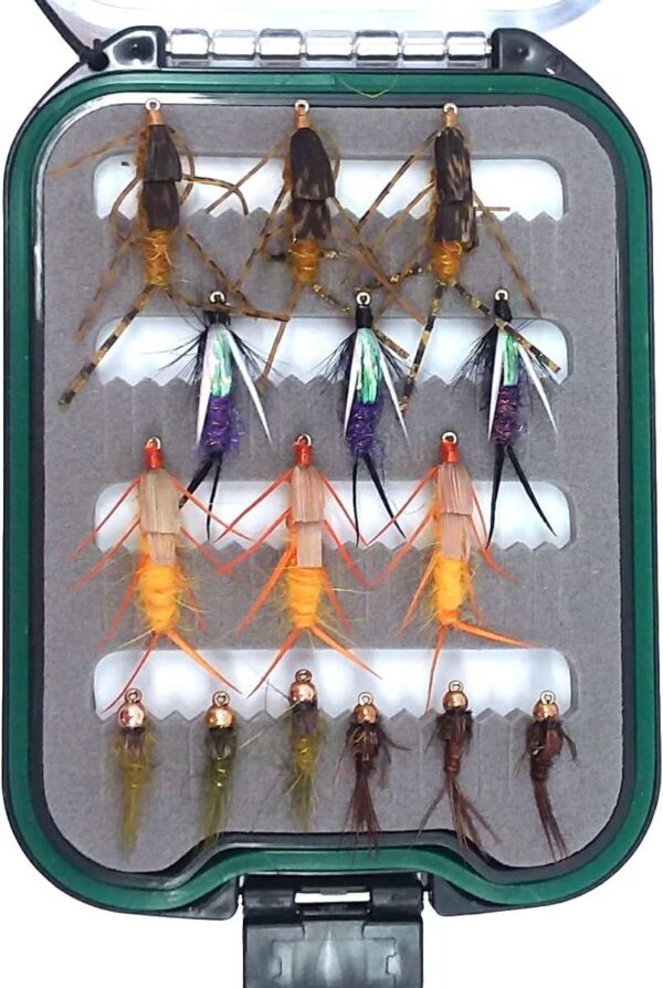 Nymph Fly Assortment Essential Bead Head a Dry Flies Nymphs Fly Fishing Flies Kit - Image 4