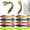 Soft Plastic Swimbaits  Split Tail Baits Real Fishing Artificial Bait Soft Plastic Lures