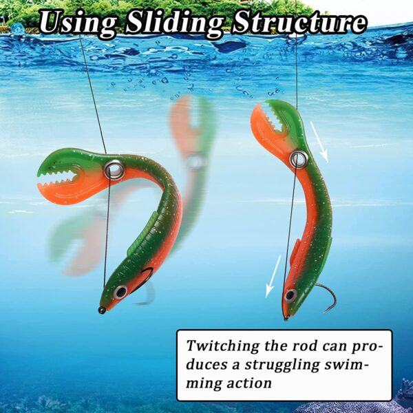 Soft Plastic Swimbaits  Split Tail Baits Real Fishing Artificial Bait Soft Plastic Lures - Image 6
