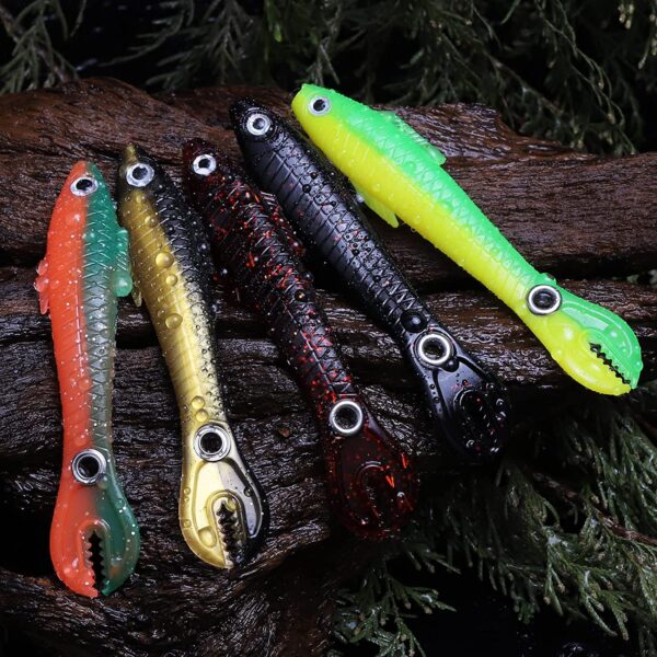 Soft Plastic Swimbaits  Split Tail Baits Real Fishing Artificial Bait Soft Plastic Lures - Image 7