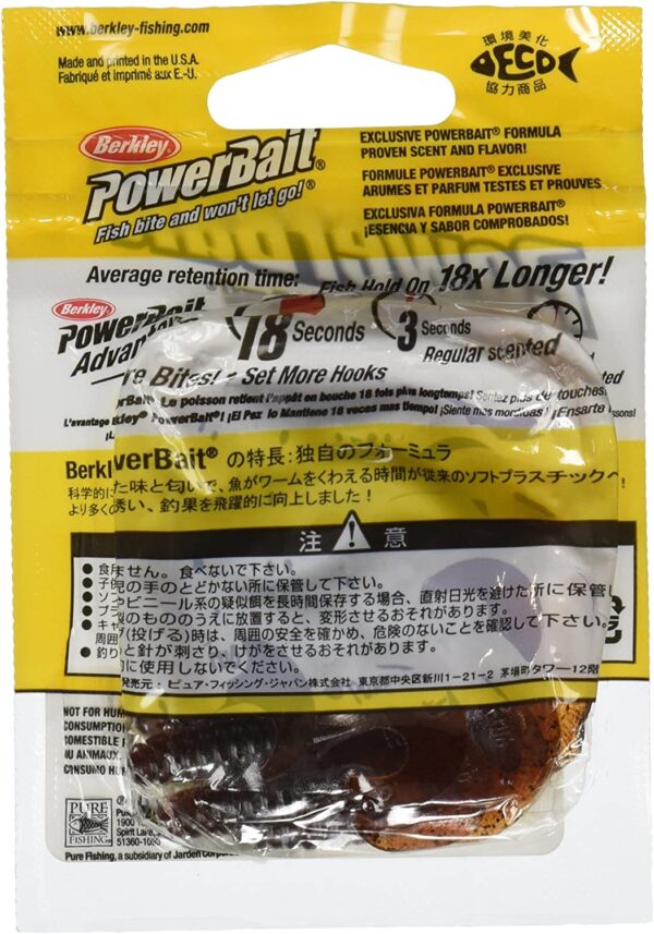 MPG2-PS PowerBait Power Grubs  Pumpkinseed  2 Fishing Artificial Bait Soft Plastic Lures - Image 2