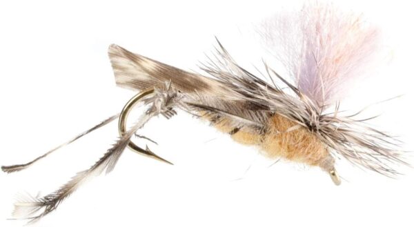 Tan Poly Parachute Hopper High Visibility Gr Dry Flies Nymphs Fly Fishing Flies Kit - Image 2