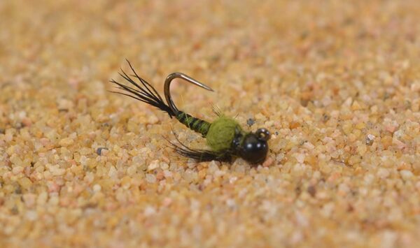Tungsten Two Bit Hooker Olive Jig Head Fly E Dry Flies Nymphs Fly Fishing Flies Kit