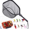 Fly Fishing Flies + Fly Fishing Net Dry Flies Nymphs Fly Fishing Flies Kit
