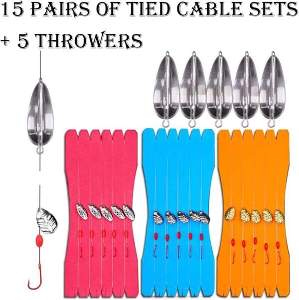Fish Bait Set Simulated Freshwater sea Water Dry Flies Nymphs Fly Fishing Flies Kit - Image 2