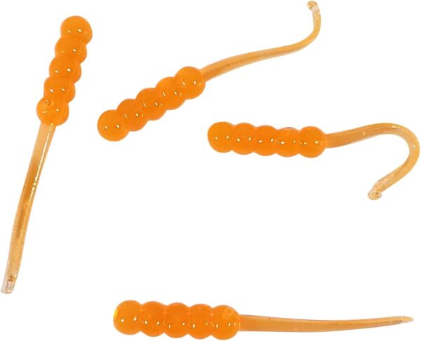 Dancing Waxie JR 1.25 Inch - 40 Pack - Baitfi Fishing Artificial Bait Soft Plastic Lures