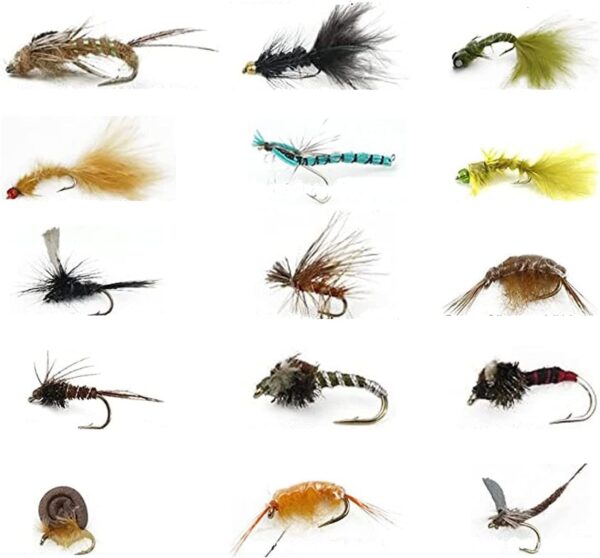 Best Assortment Flies Combo Carp Flies Wet T Dry Flies Nymphs Fly Fishing Flies Kit