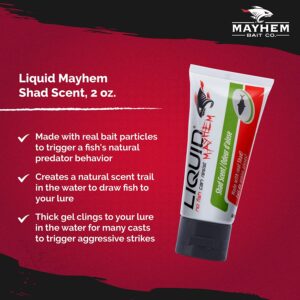 Bass and Fish Attractant Scent Gel Made with  Fishing Artificial Bait Soft Plastic Lures