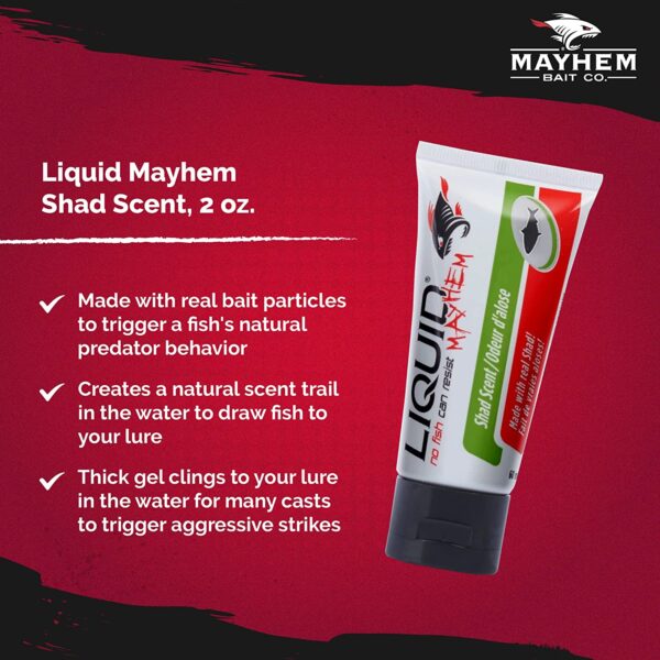 Bass and Fish Attractant Scent Gel Made with  Fishing Artificial Bait Soft Plastic Lures - Image 2