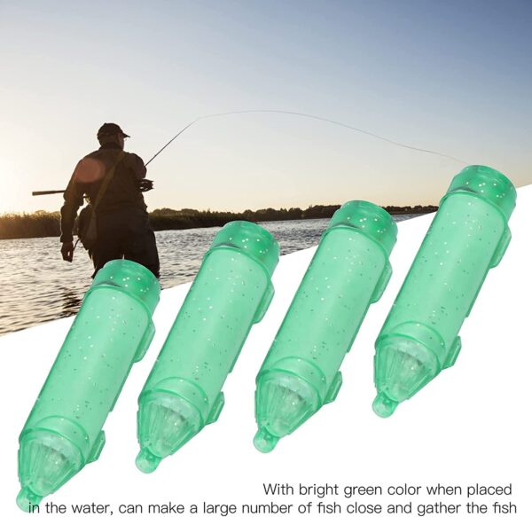 Fish Attracting Light  4 Pcs LED Fishing Ligh Fishing Artificial Bait Soft Plastic Lures - Image 7