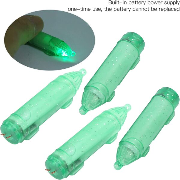 Fish Attracting Light  4 Pcs LED Fishing Ligh Fishing Artificial Bait Soft Plastic Lures - Image 8