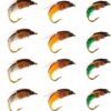 Sturdy Realistic Nymph Scud Flies  Fly Fishi Dry Flies Nymphs Fly Fishing Flies Kit