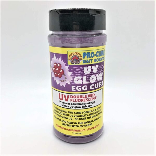 UV Glow Egg Cure  12 Ounce  Double Red Fluore Fishing Artificial Bait Soft Plastic Lures