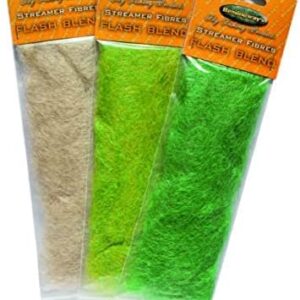 Streamer Fibers Flash Blend 5 Color Set Dry Flies Nymphs Fly Fishing Flies Kit