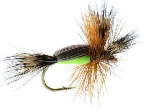 Chartreuse Humpy Classic Trout Dry Fly Fishi Dry Flies Nymphs Fly Fishing Flies Kit - Image 2